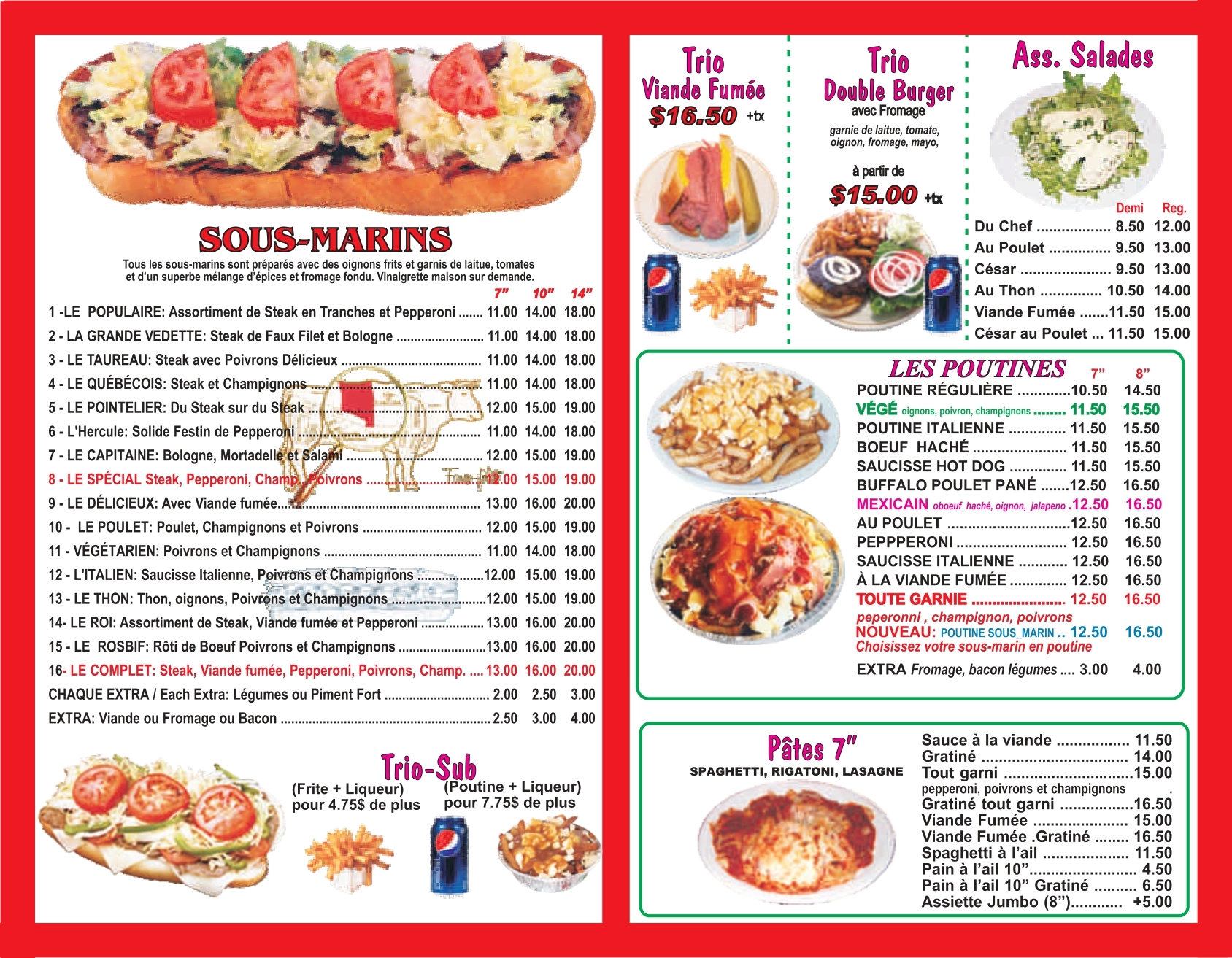 Le Roi Du Sous-Marin menu item 2