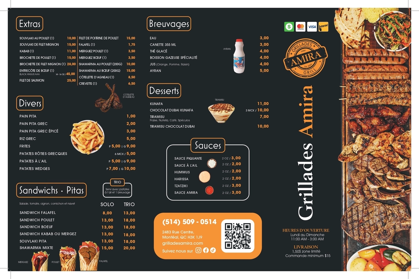 Grillades Amira menu item 1